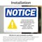 Signmission Food Allergy Notice Please Be Sign With Symbol, 18 in W x Rectangle, Vinyl Decal OS-2PACK-NS-D-1218-L-12812 - alternate 5